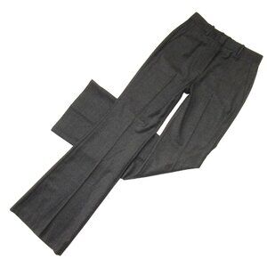NWT THEORY Demitria in Charcoal Mélange Sleek Flannel Trouser Pants 2